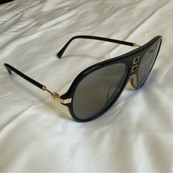 H&M x Balmain Collaboration Sunglasses - Aviator Style - Unisex - Black/Gold - Picture 8 of 14